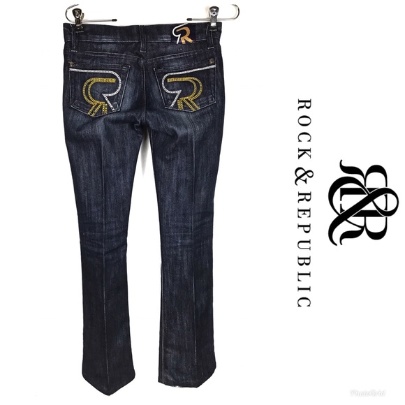 ROCK & REPUBLIC Kasandra Jeans Sz 24 $189! - Picture 1 of 8